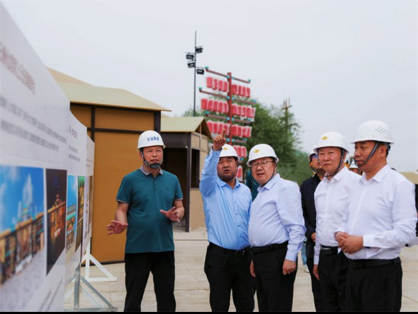 甘肅省文化和旅游廳黨組成員、副廳長萬學(xué)科一行調(diào)研樂動敦煌-文旅產(chǎn)業(yè)綜合體項目建設(shè)情況