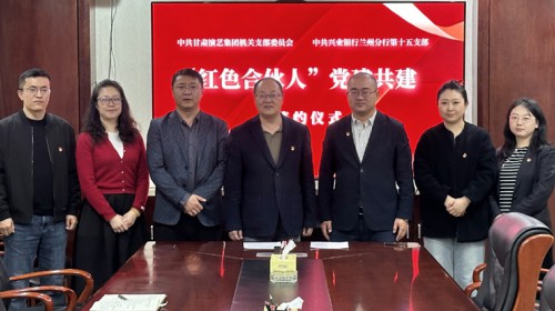 賡續(xù)紅色血脈，共建凝聚合力—甘肅演藝集團(tuán)機(jī)關(guān)黨支部與興業(yè)銀行蘭州分行第十五支部開(kāi)展“紅色合伙人”黨建共建活動(dòng)